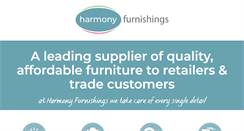 Desktop Screenshot of harmonyfurnishings.co.uk